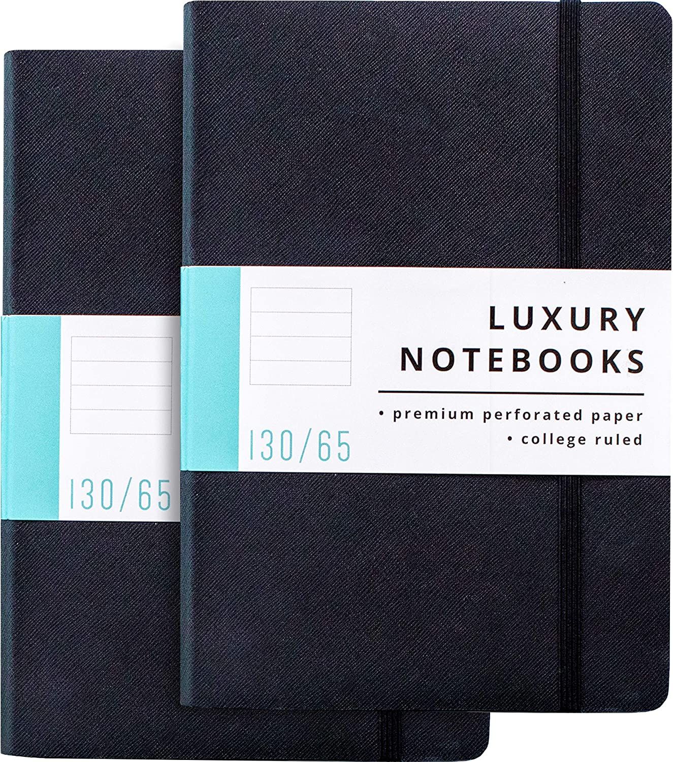 2 Pack Luxury Lined Journal Notebooks- Journals For Writing w/ 130 Perforated Pages- Perfect Note... | Amazon (US)