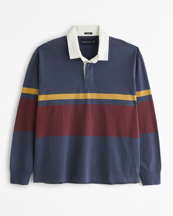 Long-Sleeve Rugby Polo | Abercrombie & Fitch (US)