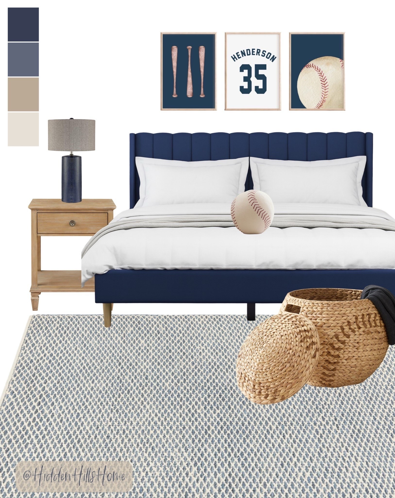 Boys bedroom decor, teen boys room, baseball themed boys room decor mood board, masculine boys room ideas #boys #baseball 

#LTKHome #LTKSaleAlert #LTKKids