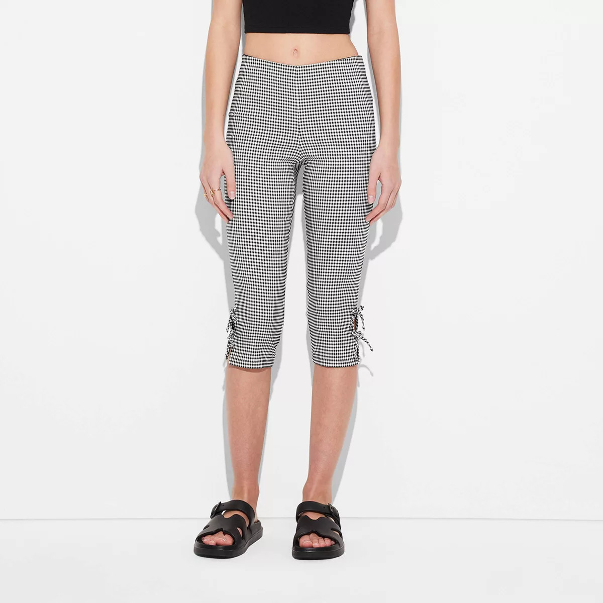 Women's Bow Capri Pants - Wild Fable™ Black XXS | Target