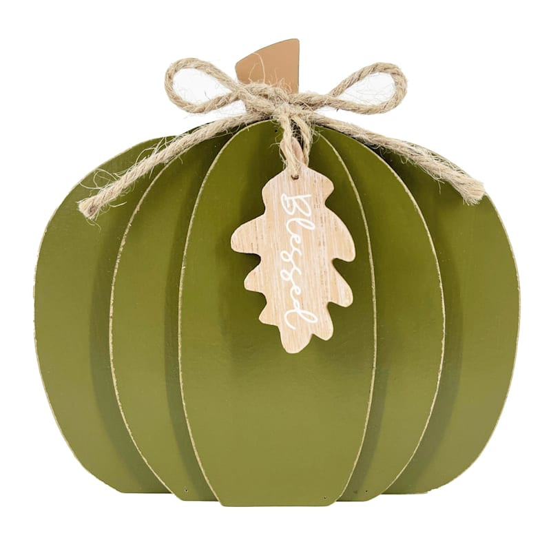 Green Pumpkin Decor, 6" | At Home