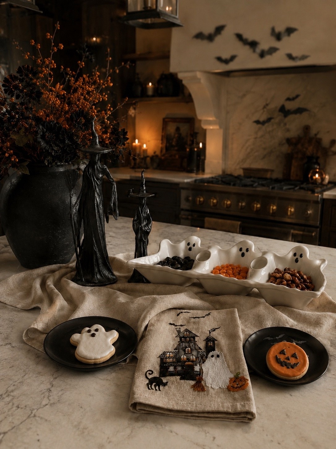 Halloween Kitchen Island Styling 👻🕯️

Turn your kitchen into the coziest spot in the house with charming Halloween touches that feel elevated and inviting. From whimsical ghost serving dishes and spooky witches to festive tea towels and sweet Halloween treats, this setup is perfect for hosting family, friends, or a cozy night in. It’s proof that Halloween décor can be both playful and beautifully styled.

Follow @farmtotablecreations on Instagram for more cozy home finds and trending decor.

#LTKHalloween #HalloweenDecor #KitchenDecor #HalloweenKitchen #SpookySeason #GhostDecor #HalloweenHosting #KitchenStyling #CozyHome #HalloweenInspo #FallDecor #NeutralHalloween #LTKHome #SeasonalDecor #HomeDecor

#LTKSaleAlert #LTKHome