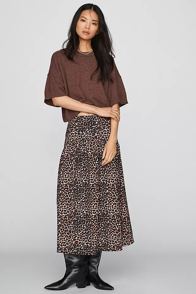 The Tobie Drop-Waist Skirt by Exquise | Anthropologie (US)