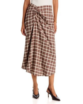 Laurel Cotton Gathered Midi Skirt | Bloomingdale's (US)