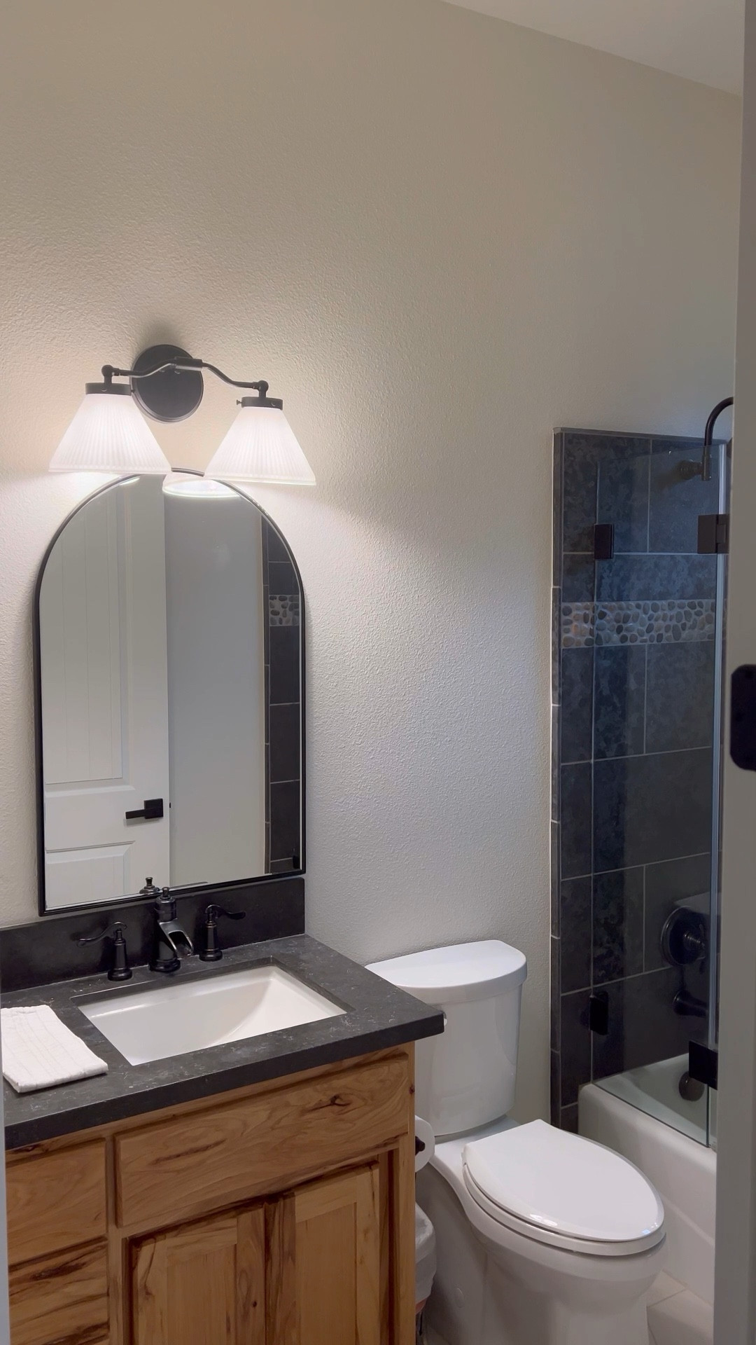 Guest bath light fixture refresh! 
#target #studiomcgee #studiomcgeetarget #lightfixture #bathroomrefresh 

#LTKhome