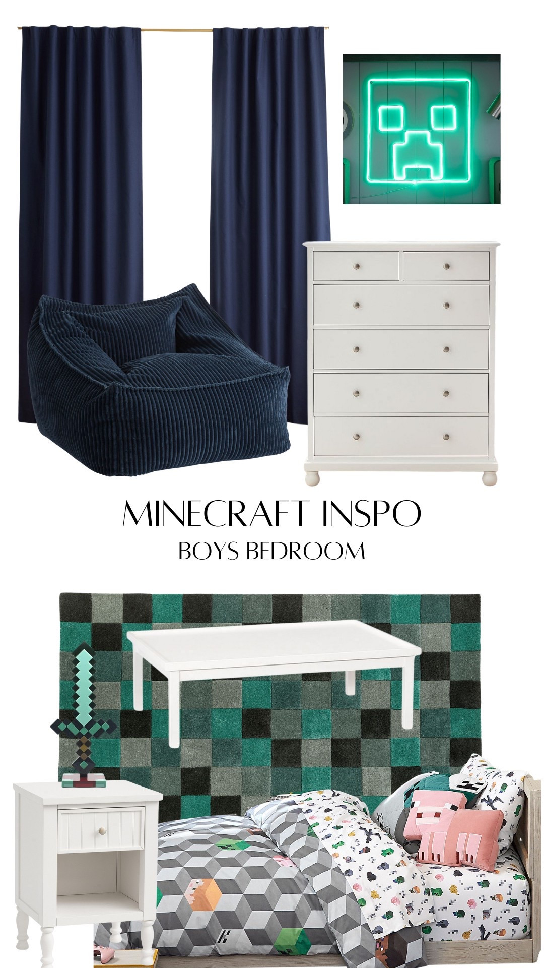 Minecraft theme bedroom

#toddlers #minecraft #bedroom #inspo

#LTKKids #LTKStyleTip #LTKHome