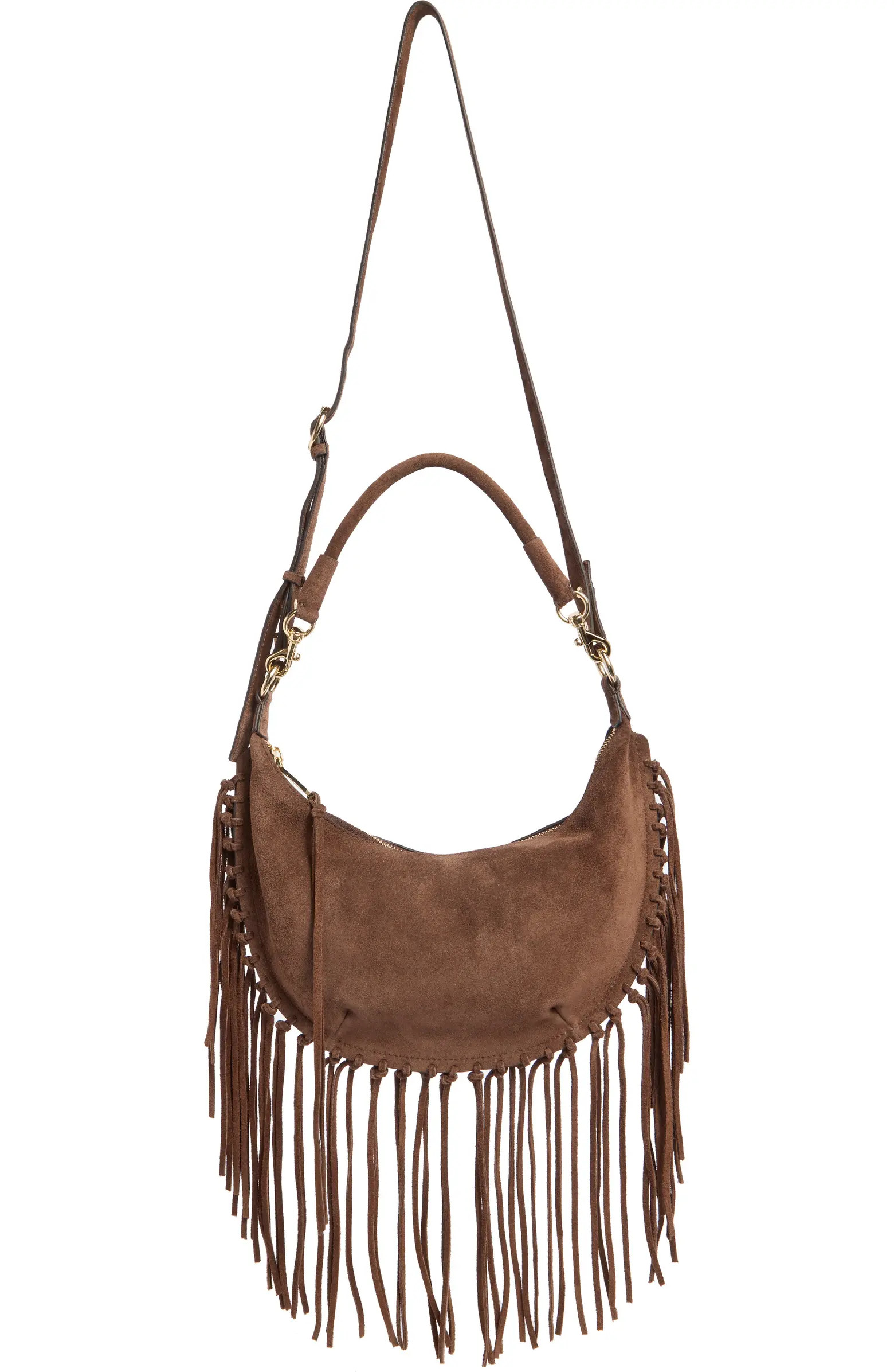 Darren Slim Fringe Suede Crossbody Bag | Nordstrom Rack