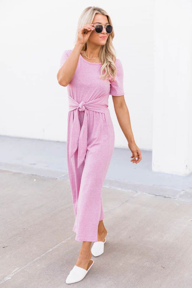 Find The Time Faded Berry Jumpsuit | The Pink Lily Boutique