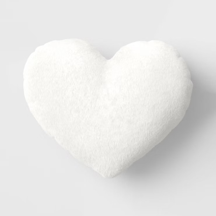 Oversized Fur Heart Throw Pillow - Threshold™ | Target