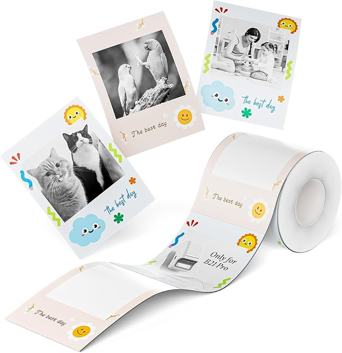 NIIMBOT Photo Papers Only for B21 Pro 300DPI Label Maker, Thermal Picture Labels Good Idea to Pri... | Amazon (US)