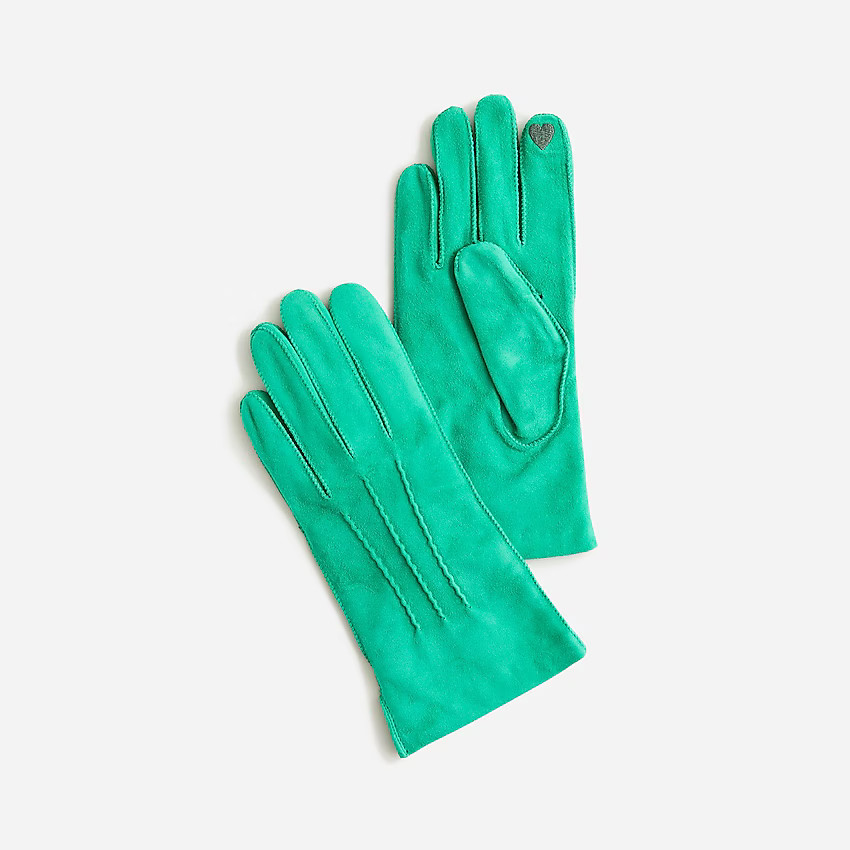 J.Crew: Italian Suede Touch-screen Gloves For Women | J. Crew US