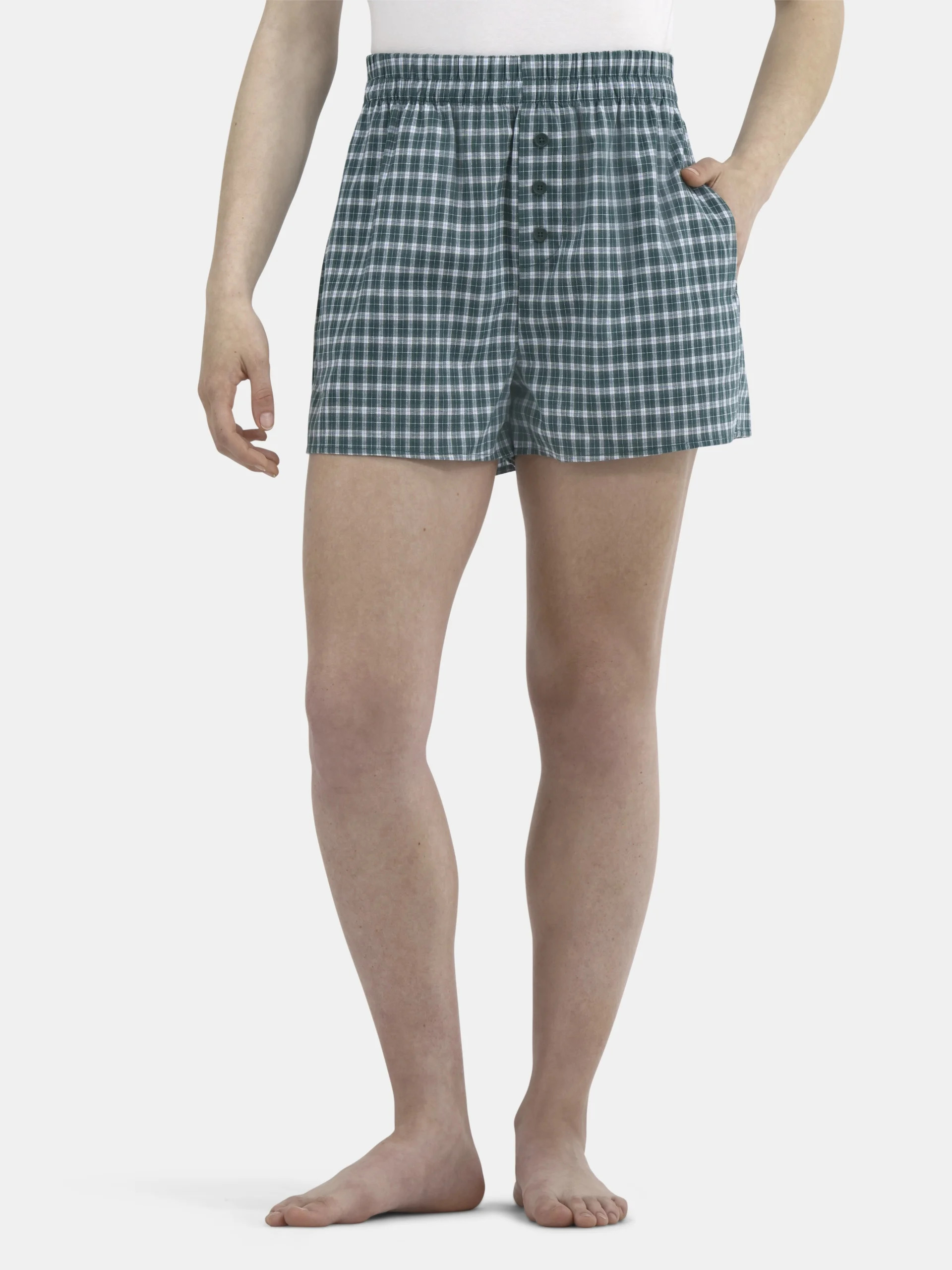 No Boundaries Cotton Boxer Shorts with Rollover Waist, Women's | Walmart (US)