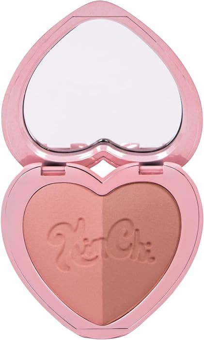 KimChiChic Beauty Thailor Blush Duo, Heart-Shaped Compact with Mirror, Buildable, Silky Matte & S... | Amazon (US)
