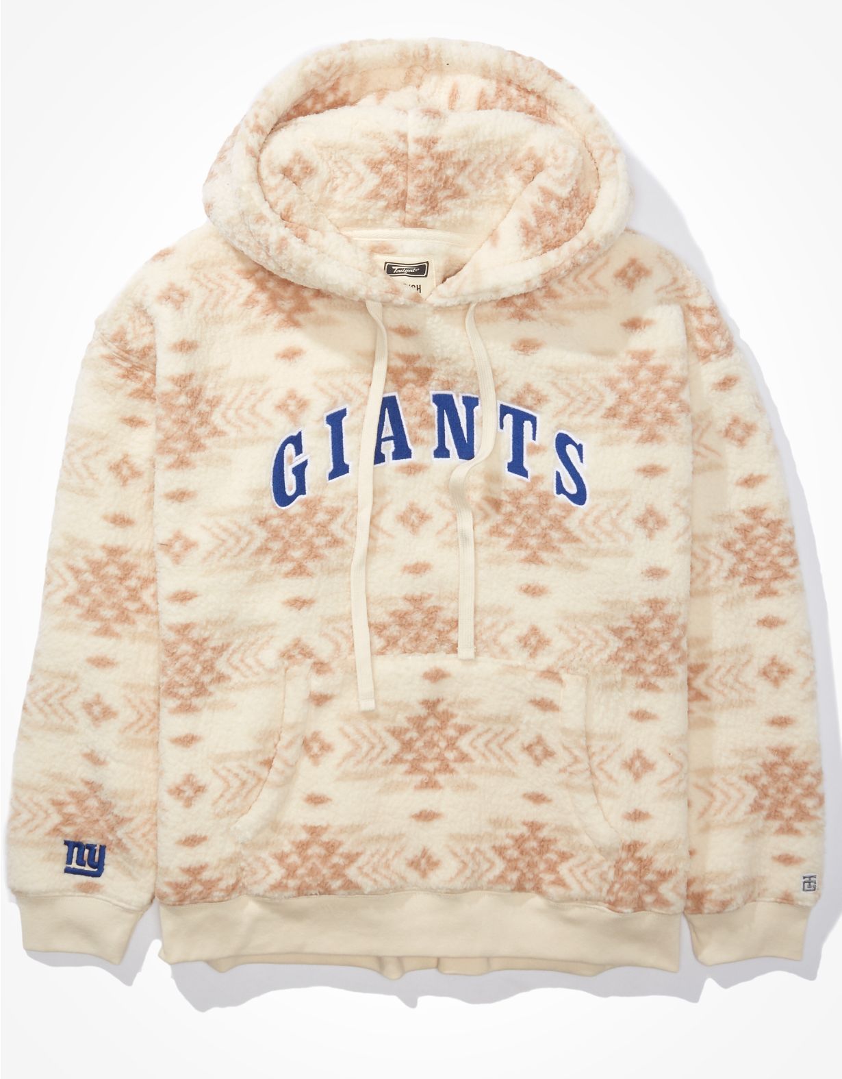 Tailgate Women's NY Giants Cozy Sherpa Hoodie | American Eagle Outfitters (US & CA)