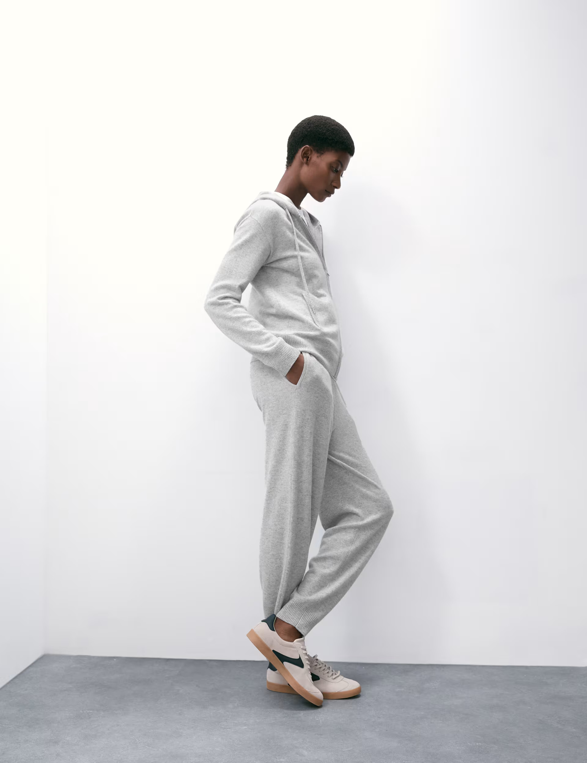 Pure Cashmere Tapered Ankle Grazer Joggers | Autograph | M&S | Marks & Spencer (UK)