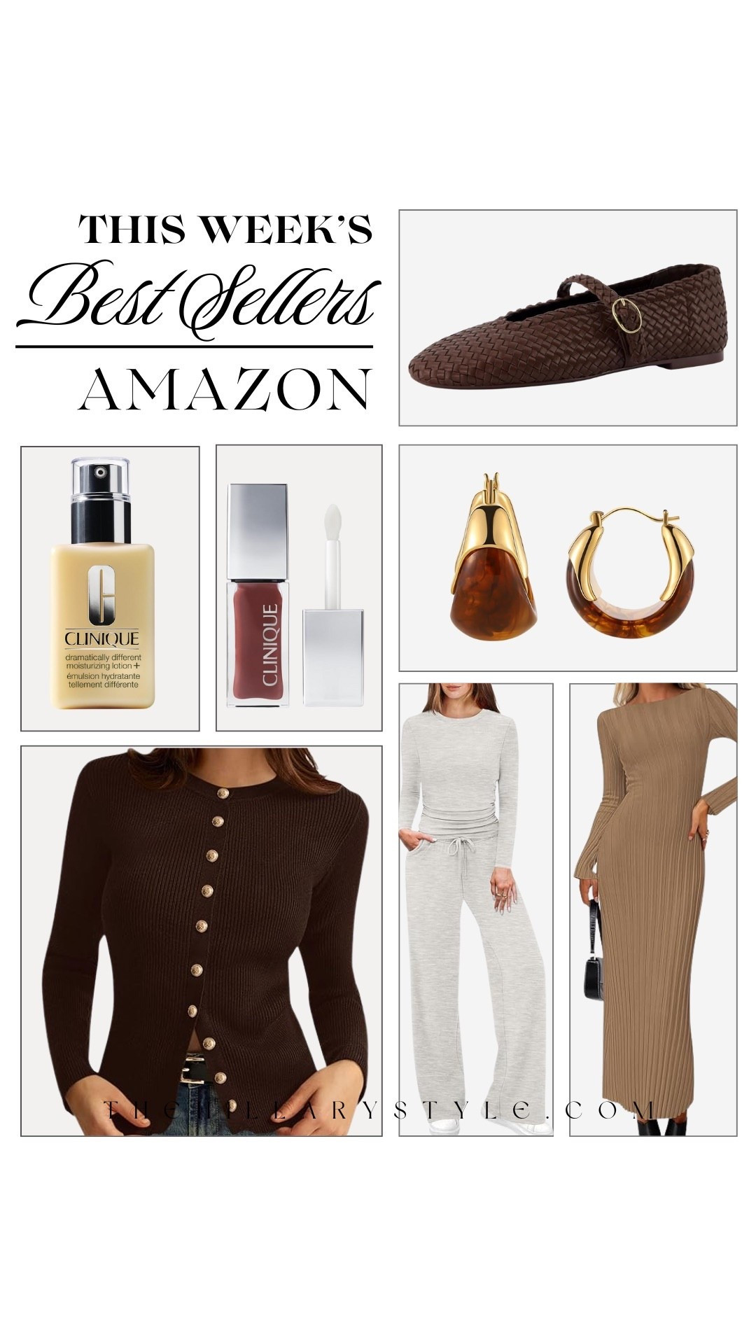 Elevated fall style meets everyday favorites with Clinique’s iconic skincare, amber resin hoop earrings, comfy lounge sets, woven Mary Jane flats, and soft knit sweater dresses and cardigans — chic, versatile pieces you’ll reach for again and again.

#LTKOver40 #LTKSeasonal #LTKStyleTip