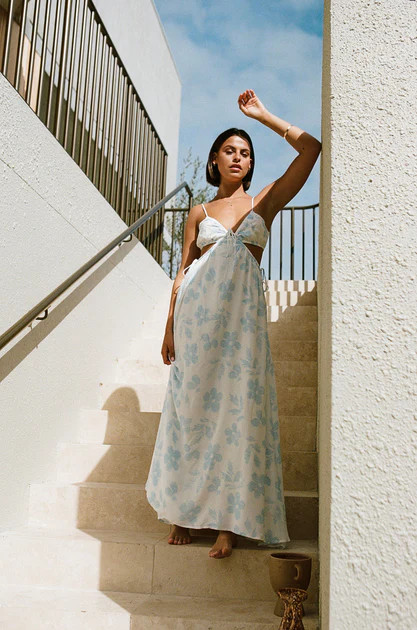 Elexa Maxi Dress - Honey Floral | SABO SKIRT (Global)