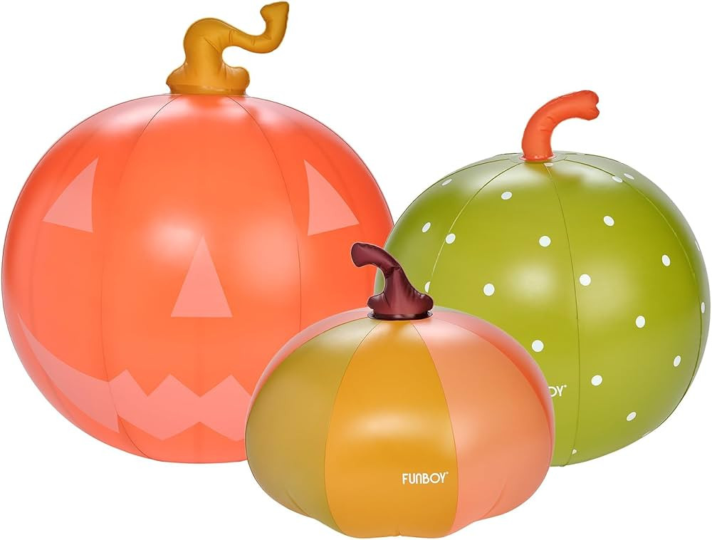 FUNBOY Giant Inflatable Light-Up Halloween Pumpkins 3 Pack, 31'', 23'' and 20'', Multicolored Sum... | Amazon (US)