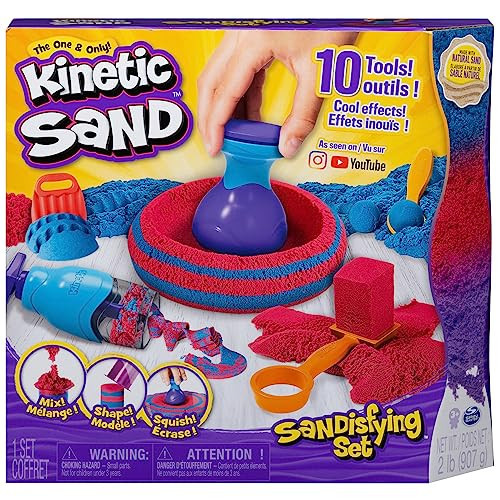 Kinetic Sand, Sandisfying Set with 2lbs of Sand and 10 Tools, Play Sand Sensory Toys for Kids Ages 3 and up | Amazon (US)
