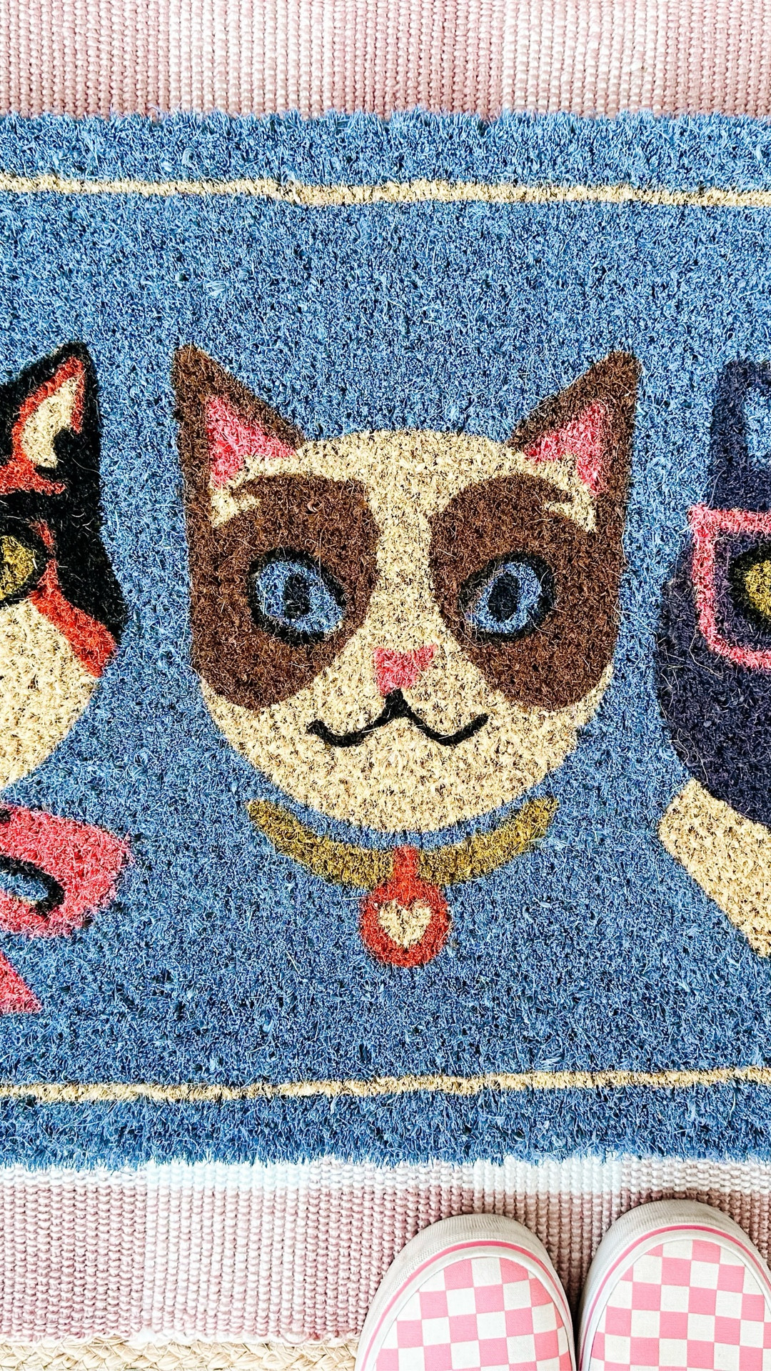The cutest doormatcute little front porch refresh!
#anthropologie #cat #doormat #frontporch #porchdecor
@Anthropologie 

#LTKvlog #LTKFindsUnder50 #LTKHome