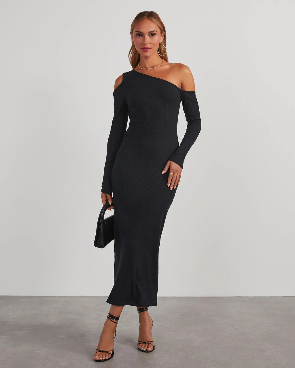 Regina Cutout One Shoulder Knit Midi Dress | VICI