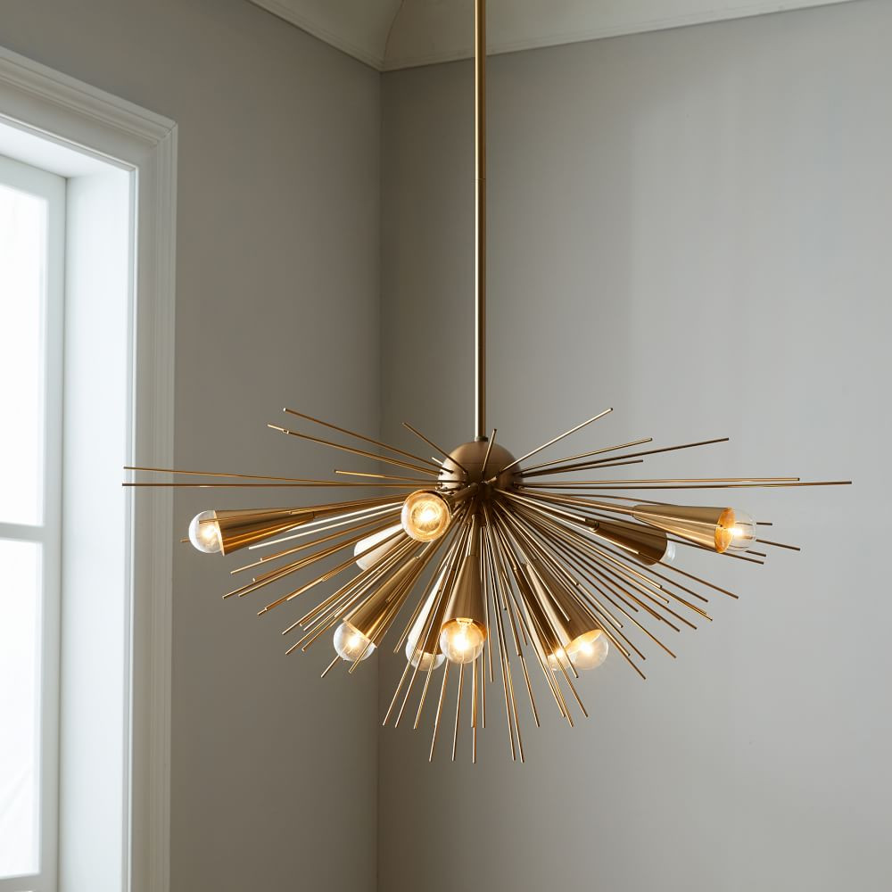 Sputnik Chandelier, Bronze/Brass | West Elm (US)