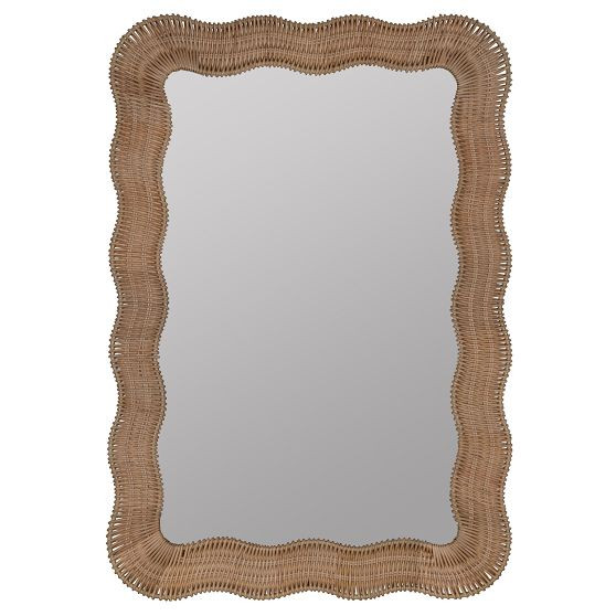 Scalloped Linden Rectangular Wall Mirror (28"x40") | Pottery Barn Teen