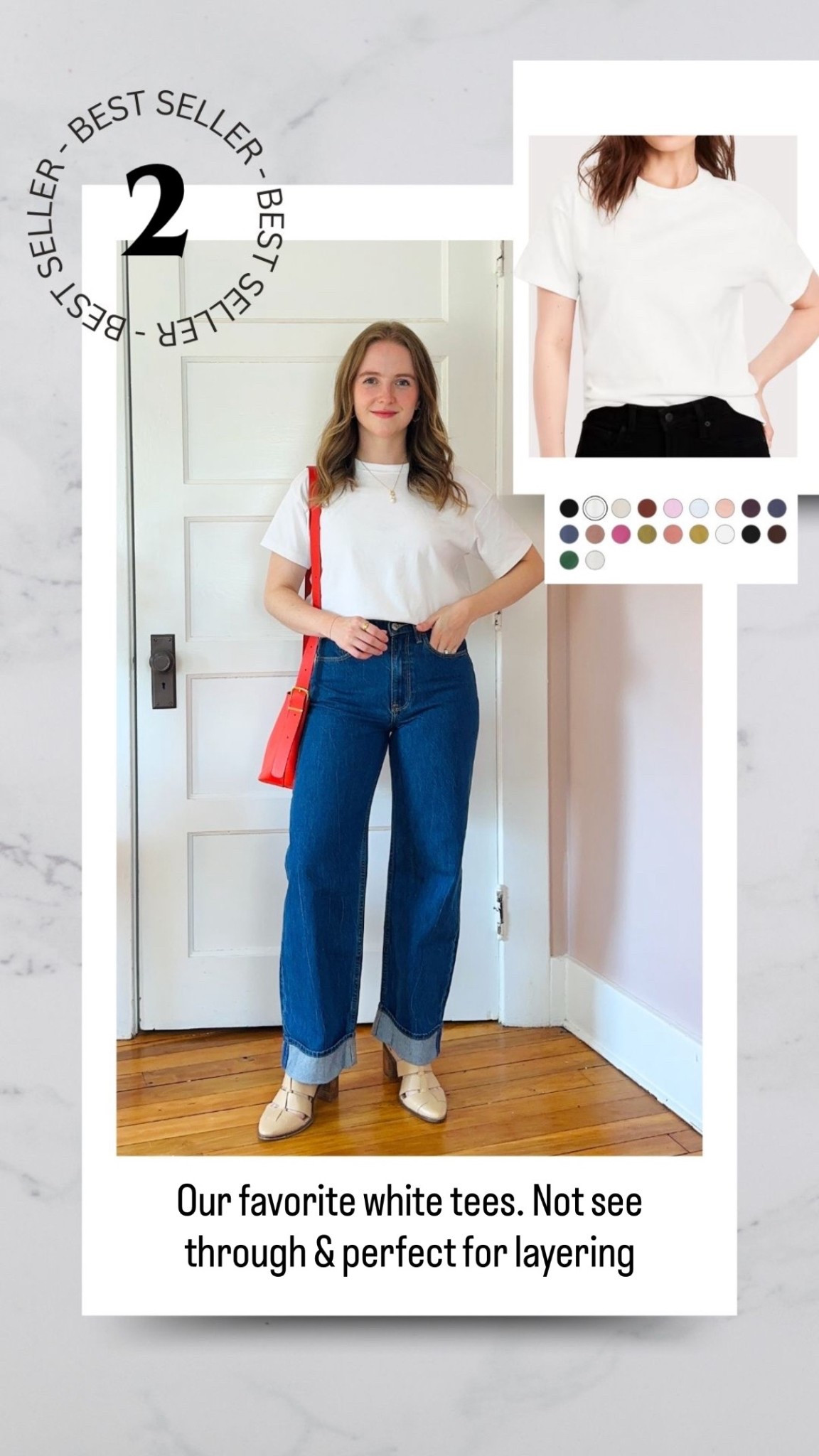 $9 favorite tees for layering! Wearing xs petite. Tons of color options. Not see through!

#LTKFindsUnder50 #LTKSaleAlert