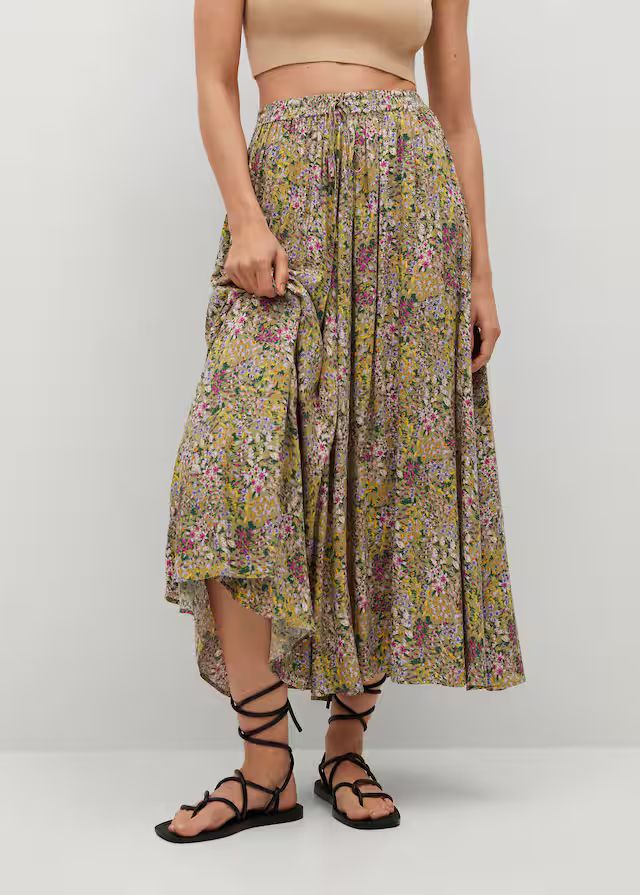 Floral print skirt | MANGO (US)