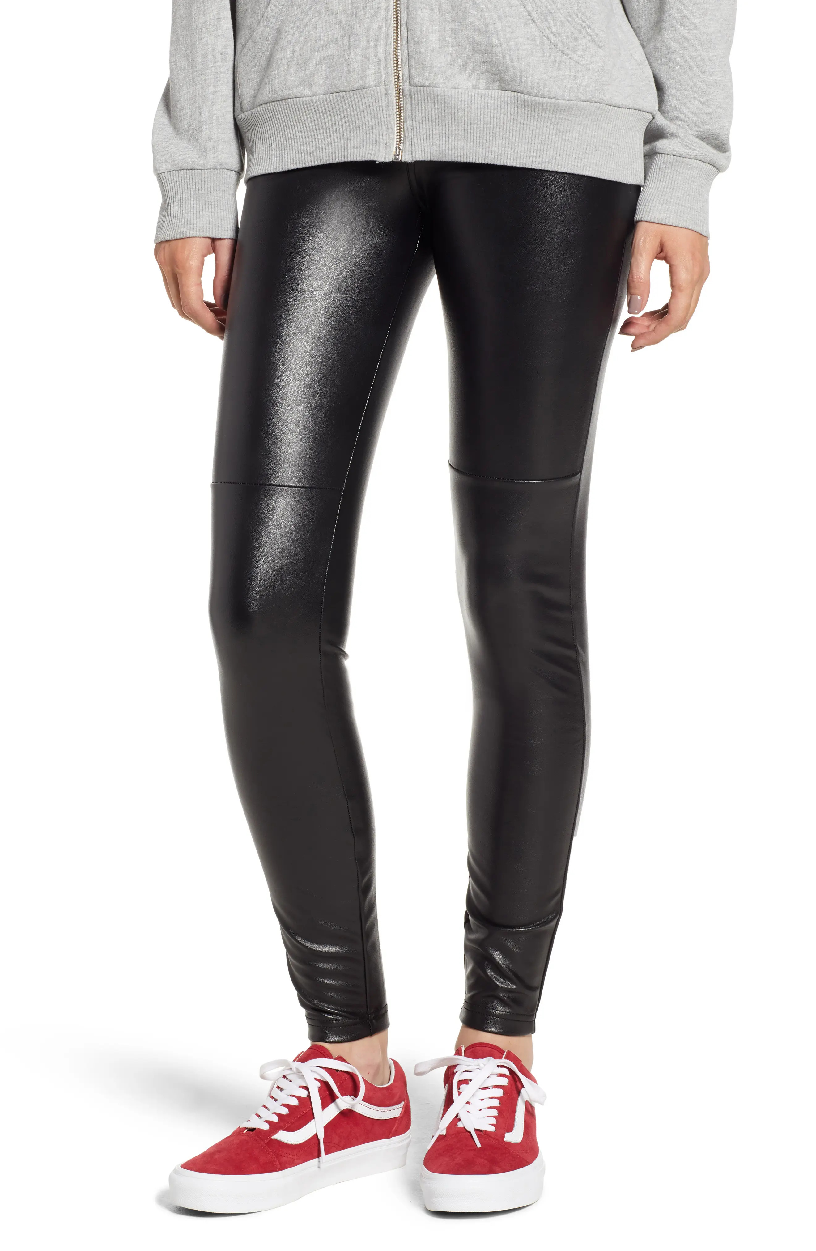 HUE Faux Leather Leggings at Nordstrom Rack | Nordstrom Rack