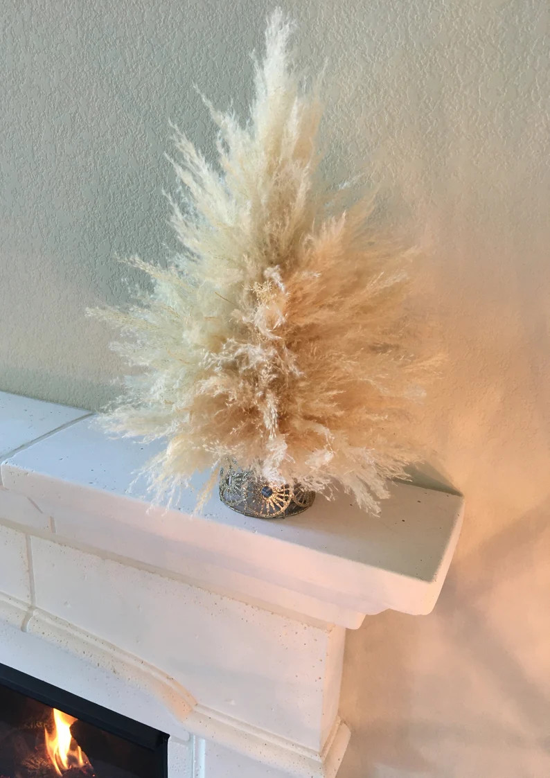21 Pampas Grass Christmas Tree With Lights | Etsy | Etsy (US)