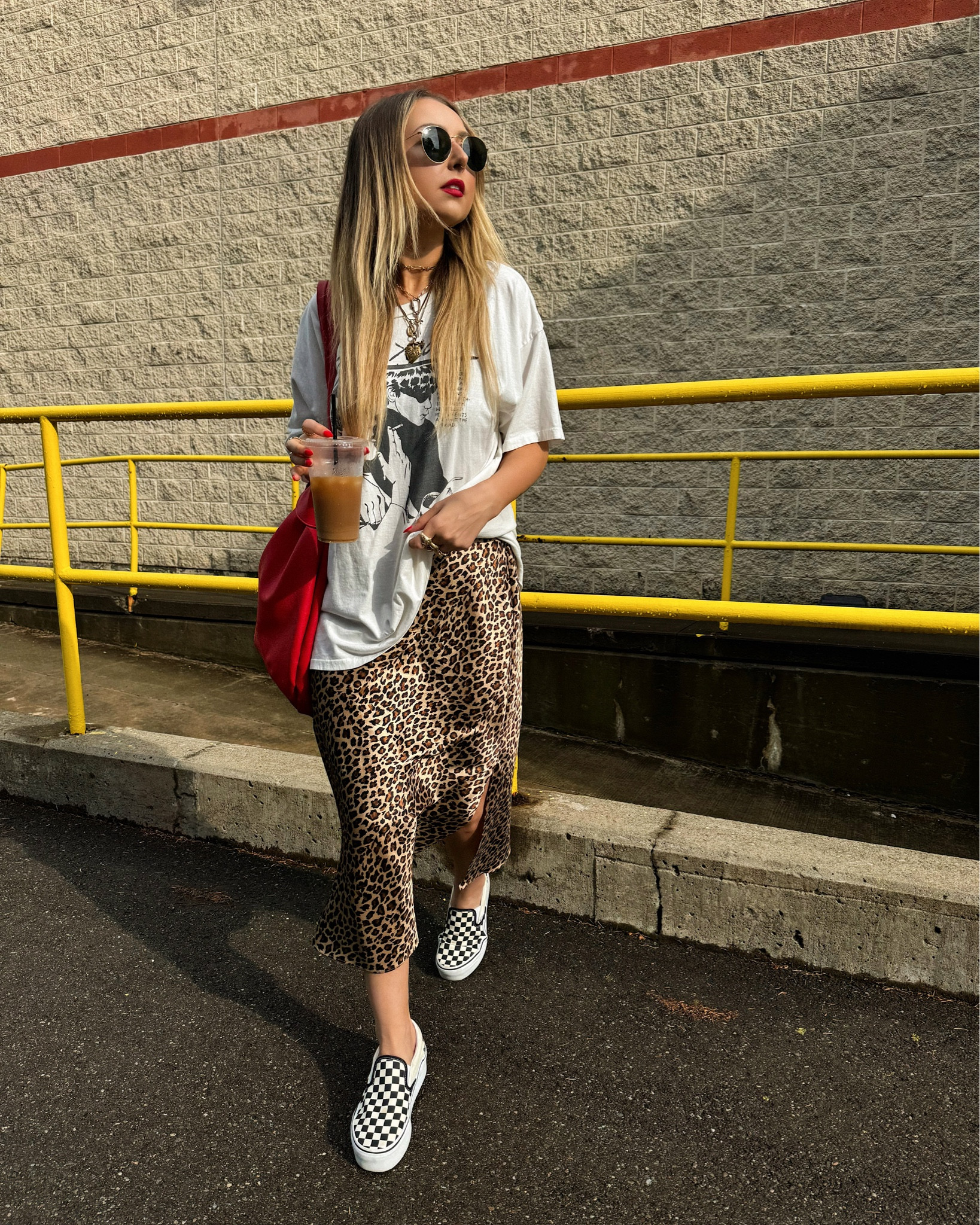 Leopard slip dress + oversized tees 👌❤️ I love making the most out of my closet: utilizing my dresses as skirts helps to double my wardrobe! 

#LTKSeasonal #LTKshoecrush #LTKstyletip