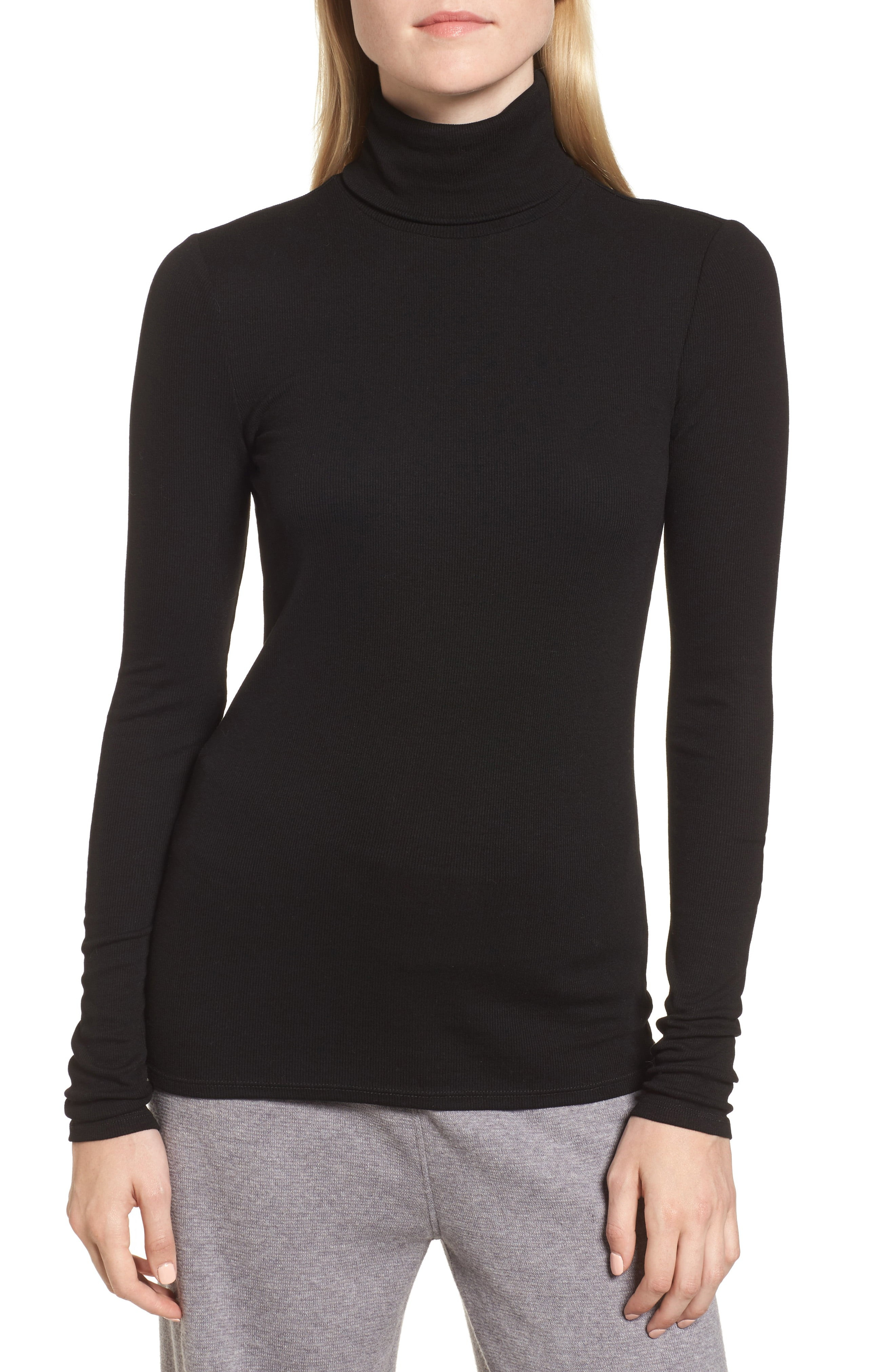 Ribbed Stretch Turtleneck | Nordstrom