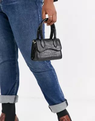 ASOS DESIGN micro grab bag with curved flap and detachable strap | ASOS | ASOS BE