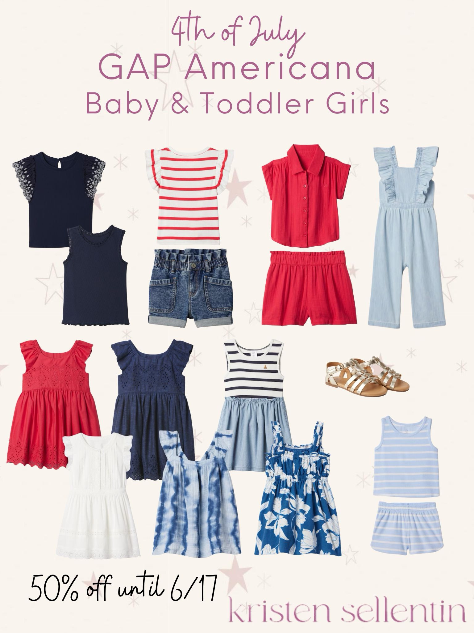 GAP Baby & Toddler Girls Americana 50% OFF until 6/17

#Gap #girls #baby #toddler #americana #sale #fourthofjuly #redwhiteandblue #patriotic #gapkids #july4th 

#LTKKids #LTKSummerSales #LTKBaby