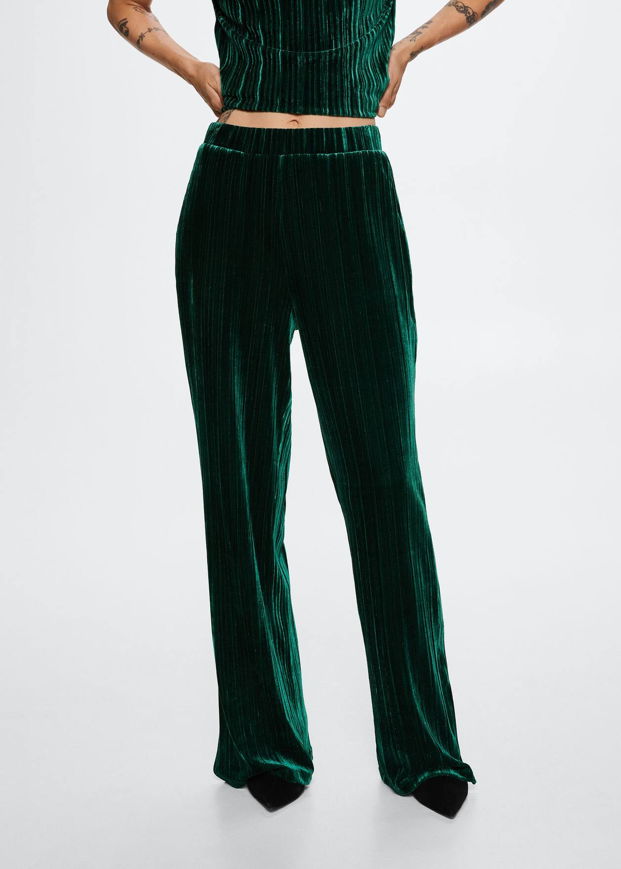 Velvet t-shirt -  Women | Mango USA | MANGO (US)