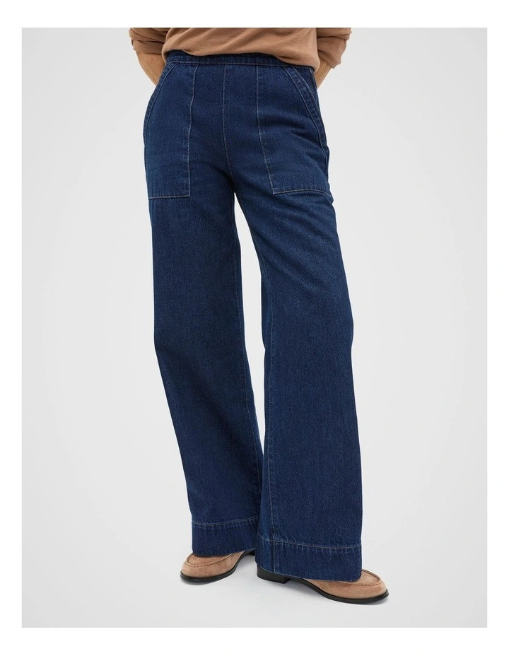 Seed HeritageDenim Side Zip Jeans in Twilight Blue Wash | Myer