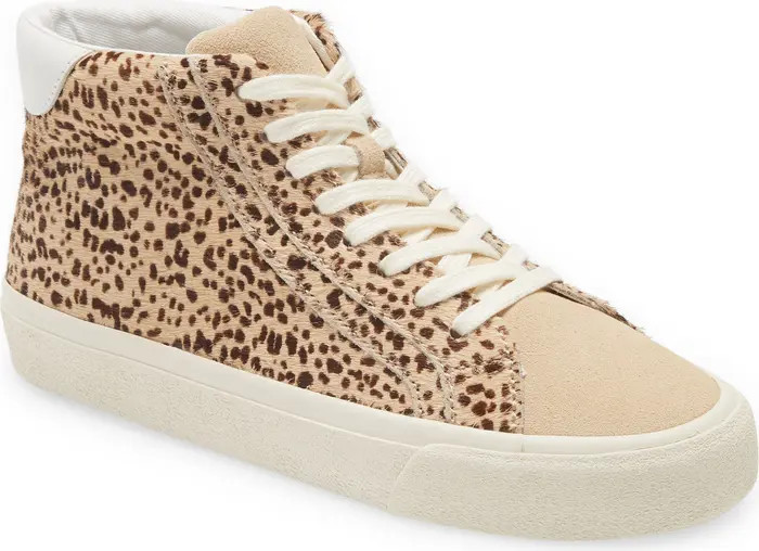 Sidewalk Spotted Genuine Calf Hair High Top Sneaker | Nordstrom