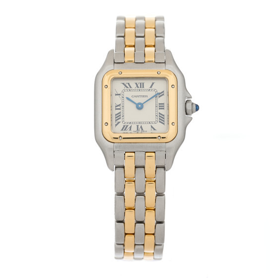 Stainless Steel 18K Yellow Gold 22mm Panthere Quartz Watch | FASHIONPHILE (US)