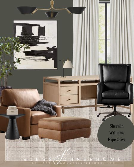 moody modern transitional office 

#LTKhome