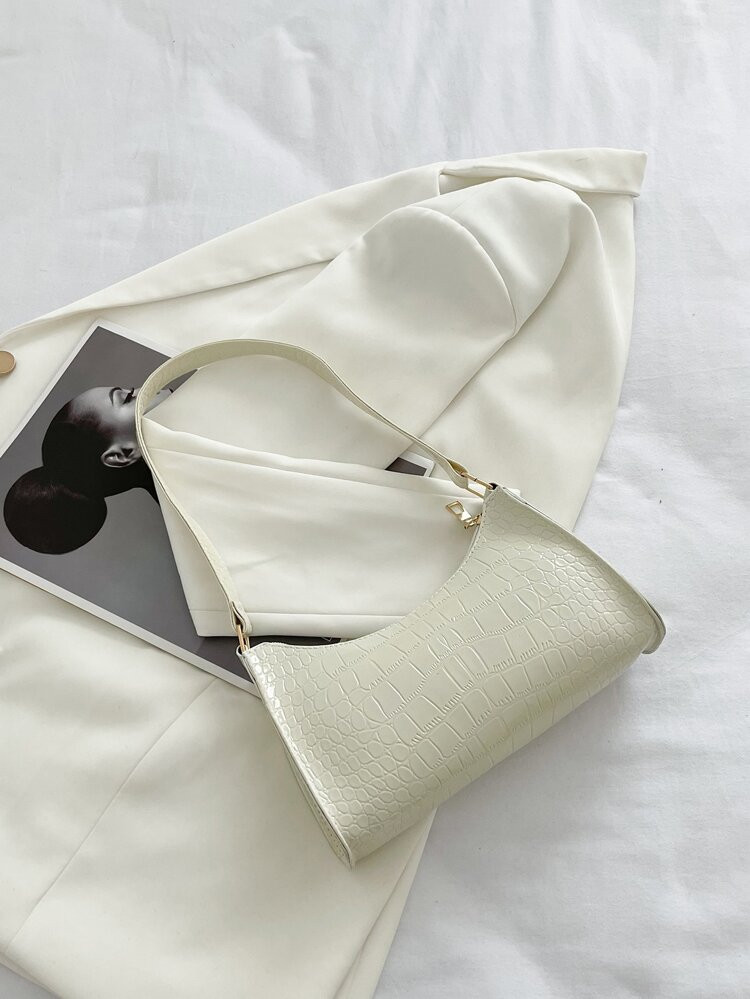 Crocodile Embossed Baguette Bag
       
              
              $6.10        
    (1000+)
  ... | SHEIN