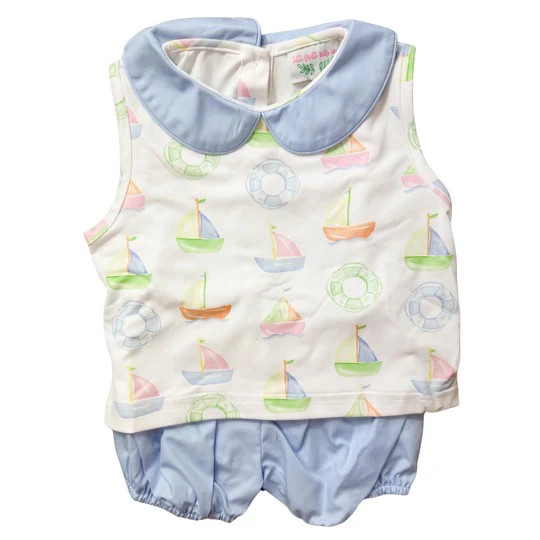 Destin Sailboat Bubble Shorts Boy | Tutti Frutti Kids Co