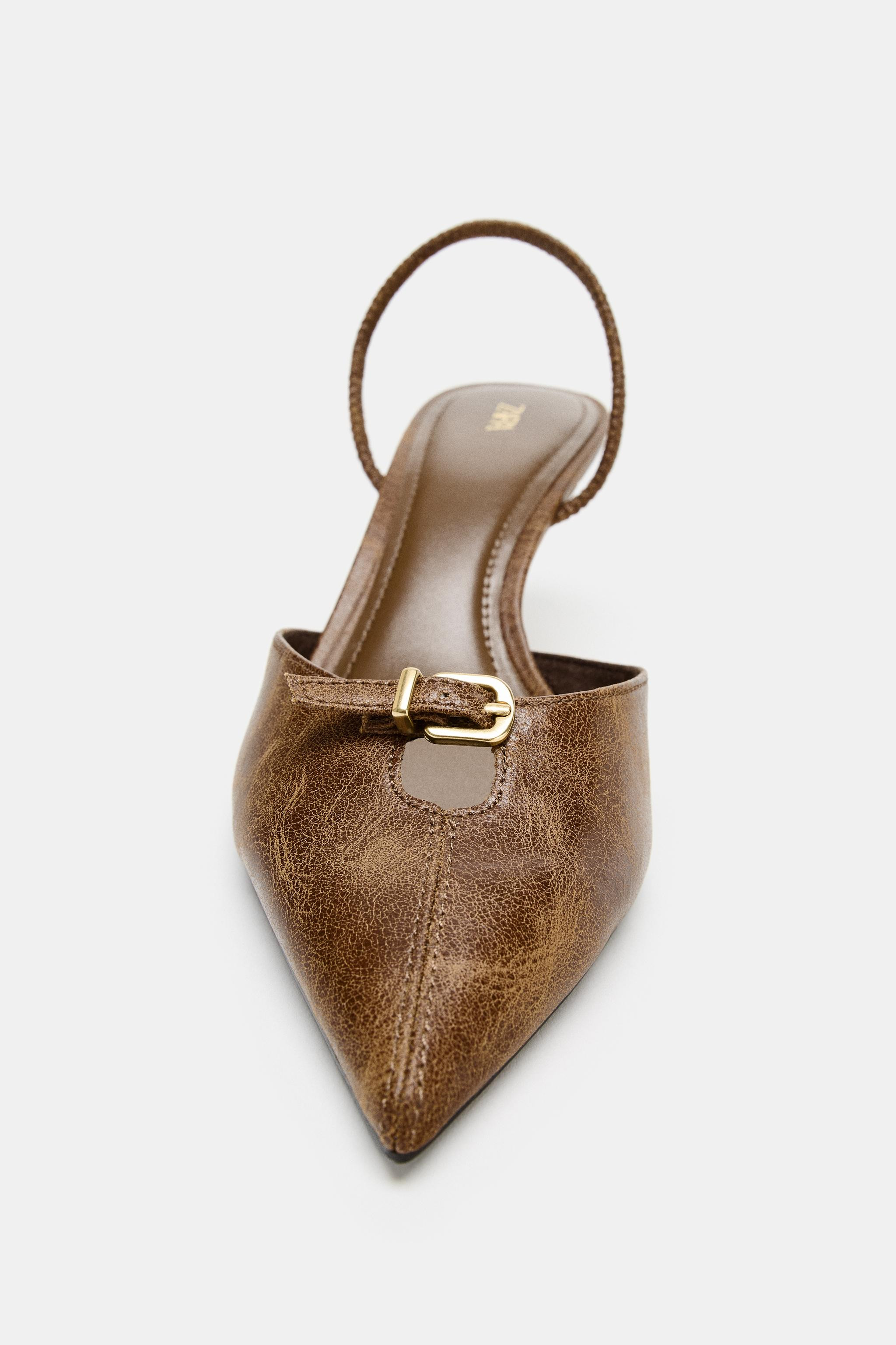 BUCKLED SLINGBACK SHOE | Zara US