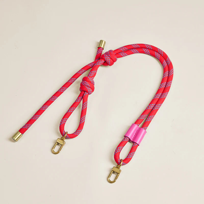 Adjustable Thick Paracord Strap - Red with Pink | Parker Thatch