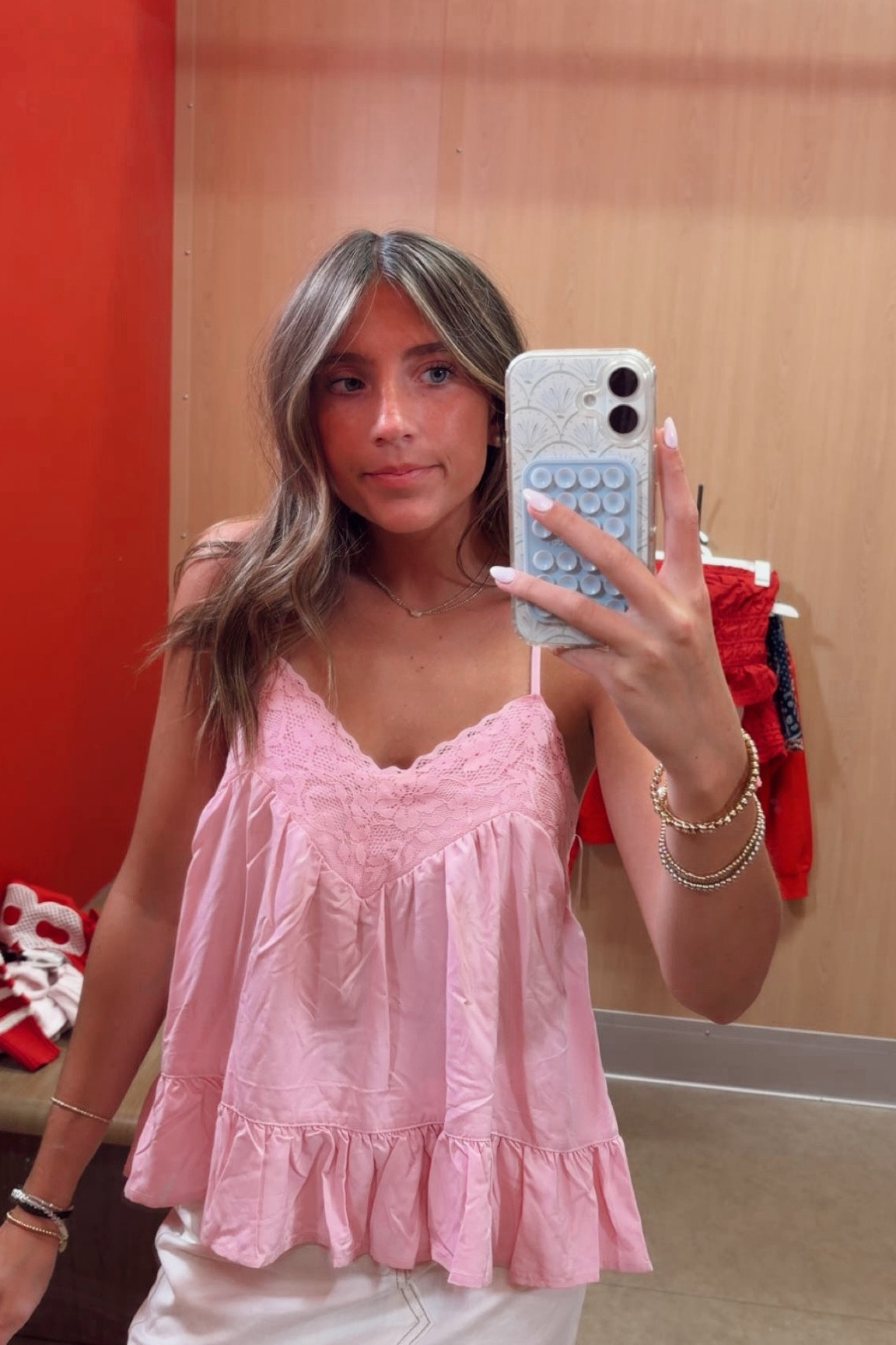 cutest summer top from target!! the color, fit, and lace are all so perfect. you can wear this with some jeans or a pair of jean shorts and your fav slip on shoes or sandals. so simple and easy to throw on but sooo cute and put together. target has so many summer finds and more!!

#LTKTarget #targetfinds #outfitinspo #summerstyle #outfitideas #ootd

#LTKootd #LTKSeasonal #LTKActive