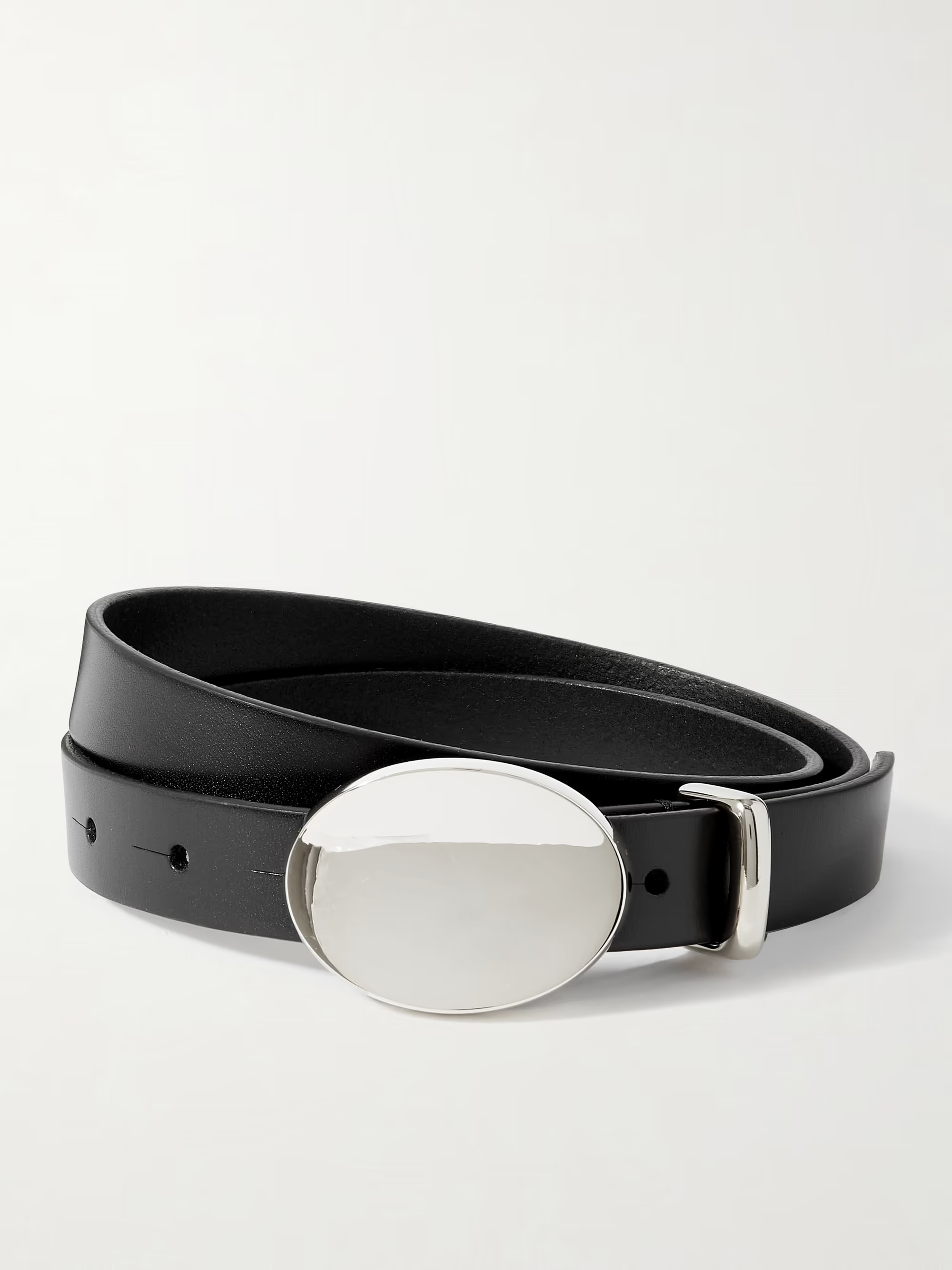 Ory leather and silver-tone belt | NET-A-PORTER (US)
