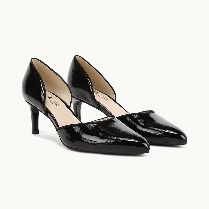 LifeStride Alessandra Pump Shoes (Black Patent Leather) 7.5 M | LIfeStride