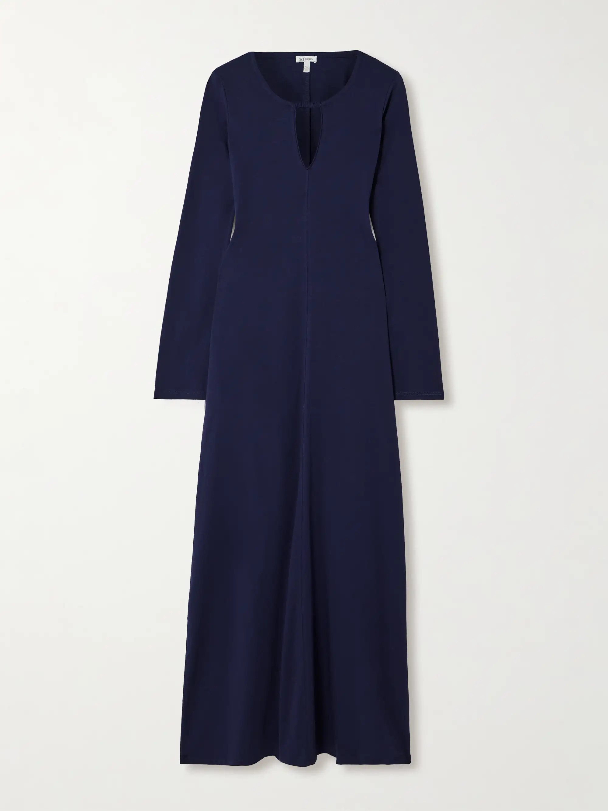 + NET SUSTAIN Collina cutout ruched organic Pima cotton-jersey maxi dress | NET-A-PORTER APAC