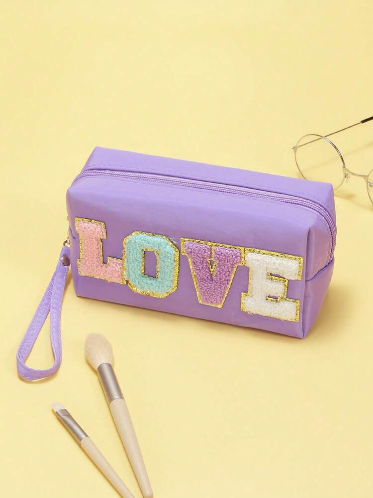 Letter Decor Square Waterproof Makeup Bag
       
              
              $3.50        
    ... | SHEIN