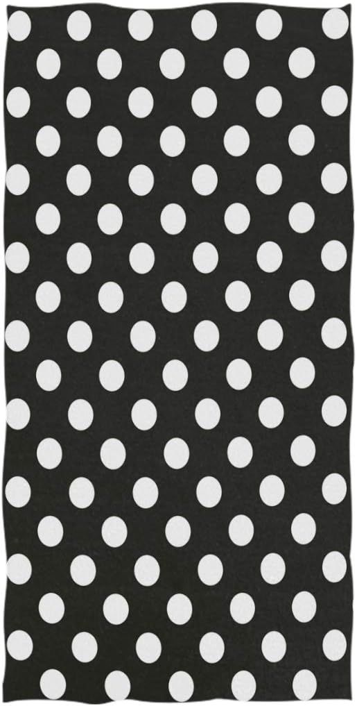 Naanle Cute Polka Dot Pattern Soft Absorbent Guest Hand Towels for Bathroom, Hotel, Gym and Spa (... | Amazon (US)